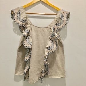 Umgee Ruffle Sleeveless Top